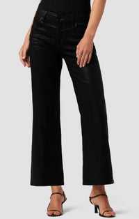 Hudson - rosie wide leg jean - black - clothing - flare