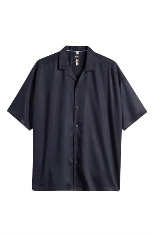 Hugo Boss - Men’s Relaxed Fit Drew Shirt - blue - casual - button - down - shirts - clothing