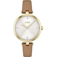 Hugo Boss - Women's Leather Watch - accessories - beige - jewelry