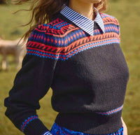Hunter Bell - JACKIE SWEATER - black - clothing - crew