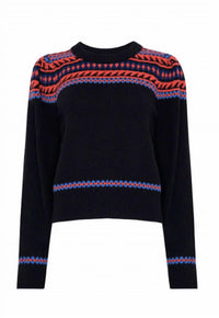 Hunter Bell - JACKIE SWEATER - black - clothing - crew