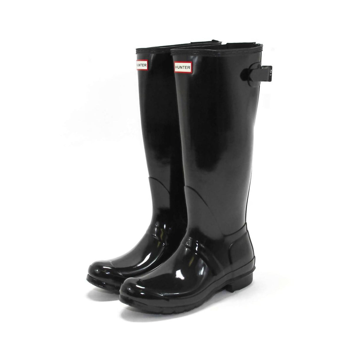 Hunter - Women's Original Tall Back Adjustable Gloss Rain Boots