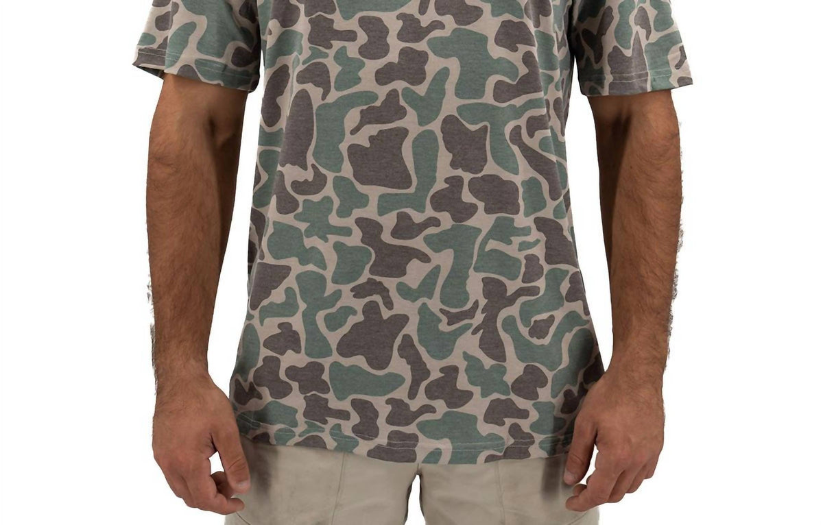 Hurricane Marsh - Marsh Green Camo Migrator Performance Tee