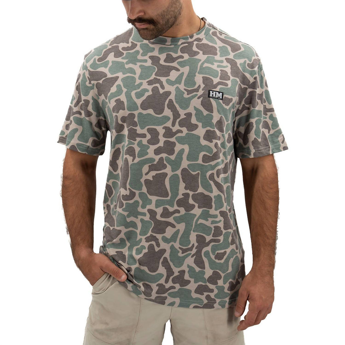 Hurricane Marsh - Marsh Green Camo Migrator Performance Tee