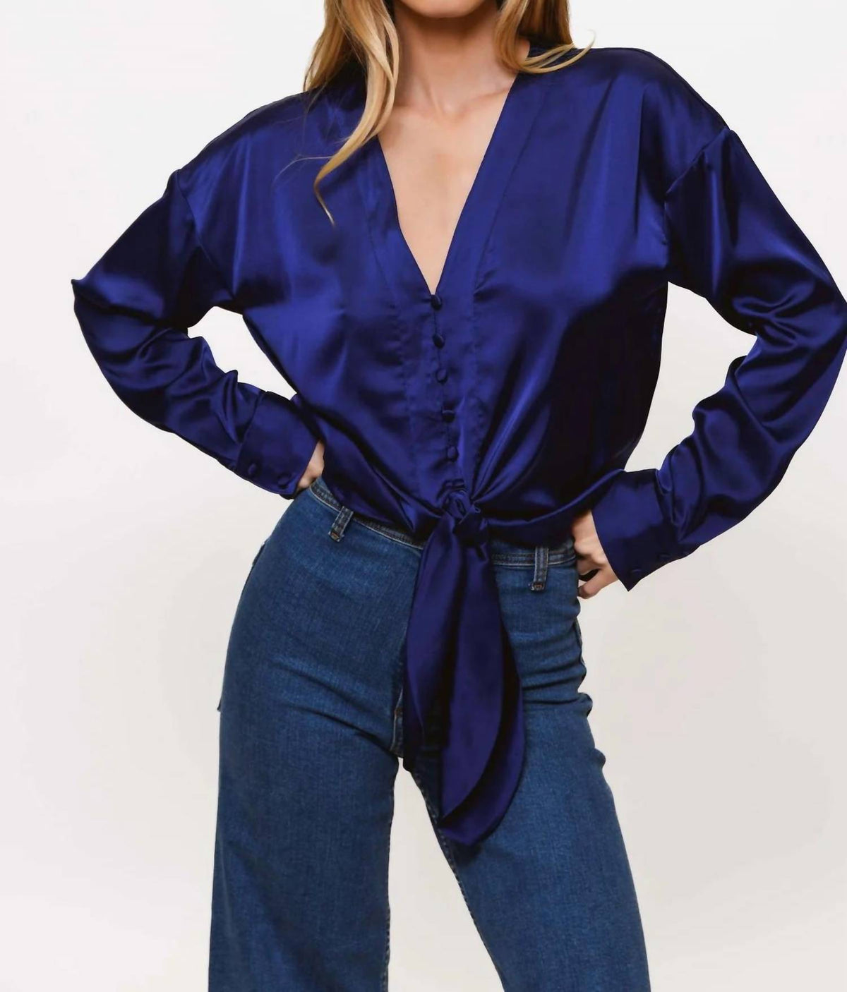 Hutch - Kass Long Sleeve Tie Top