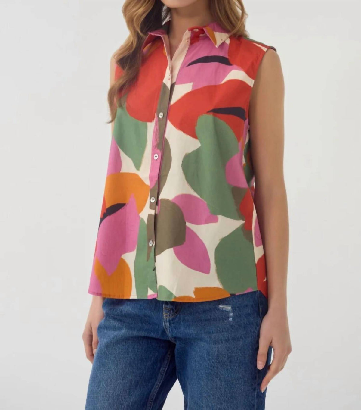 Hutch - Kilo Sleeveless Button Front Top
