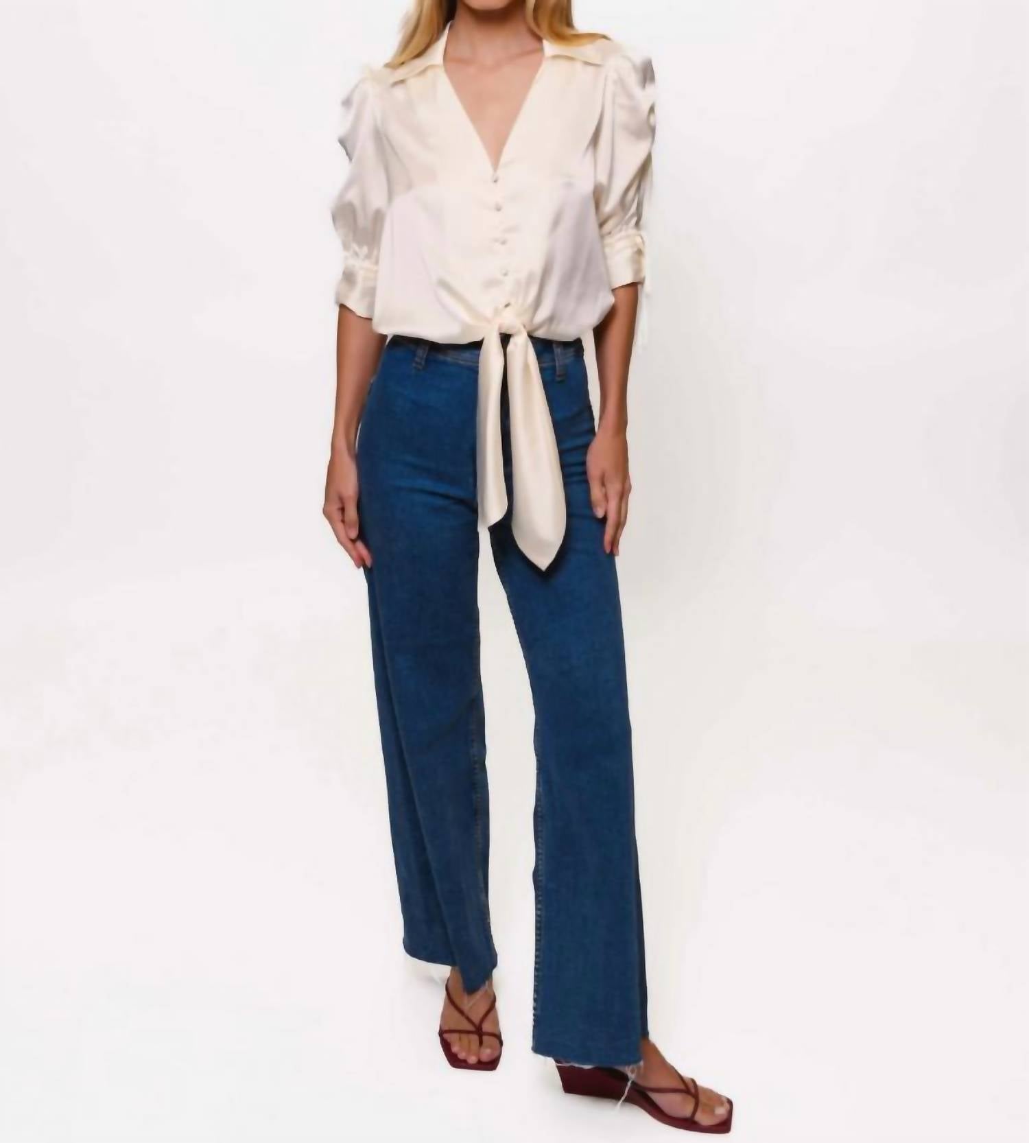 Hutch - Off White Blouse - blouses - clothing - polyester