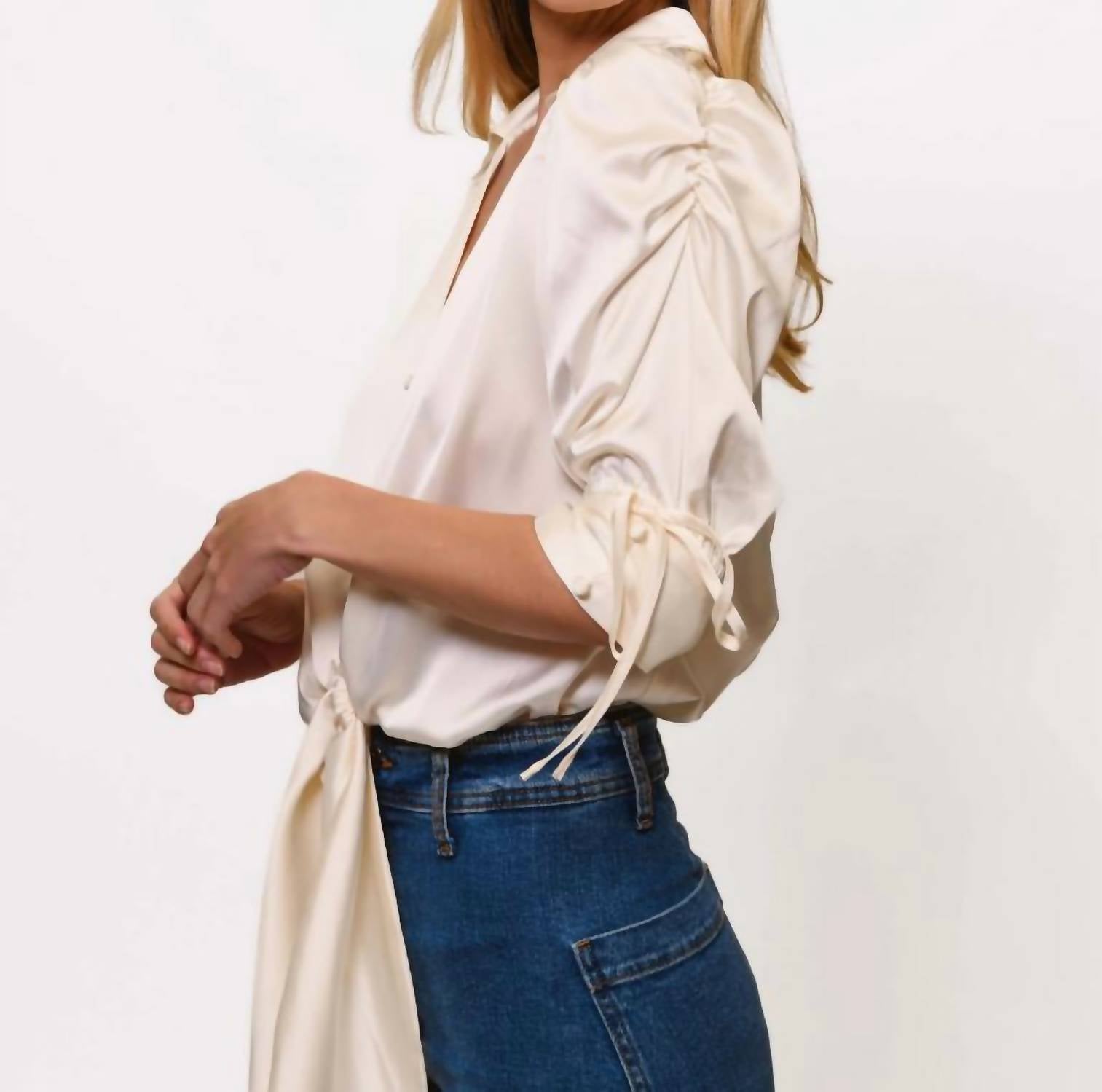 Hutch - Off White Blouse - blouses - clothing - polyester