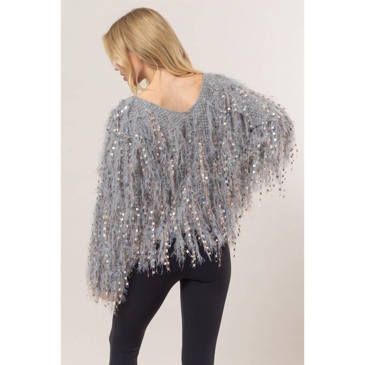 Hyfve - Fringe Embellished Pullover Sweater