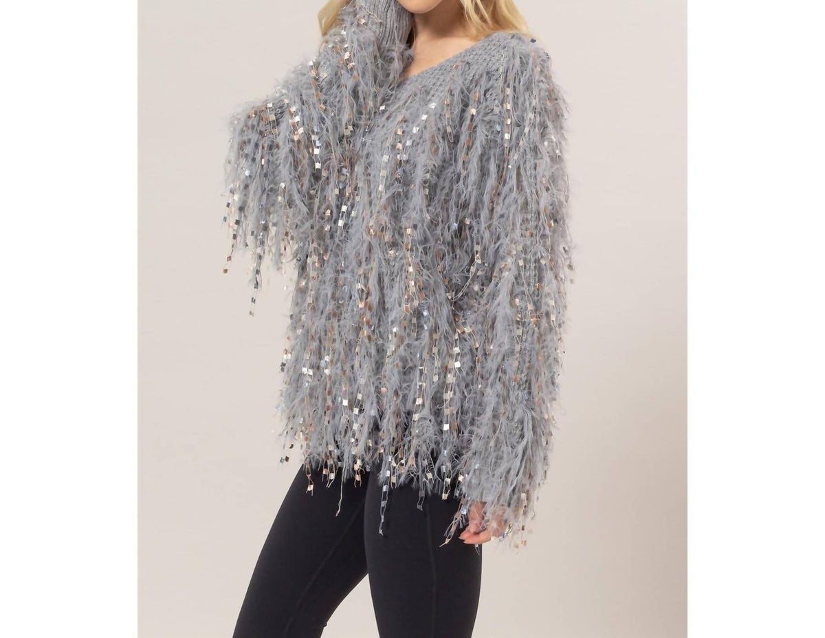 Hyfve - Fringe Embellished Pullover Sweater