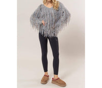 Hyfve - Fringe Embellished Pullover Sweater