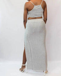 Hyfve - Heather Stripe Maxi Skirt Set