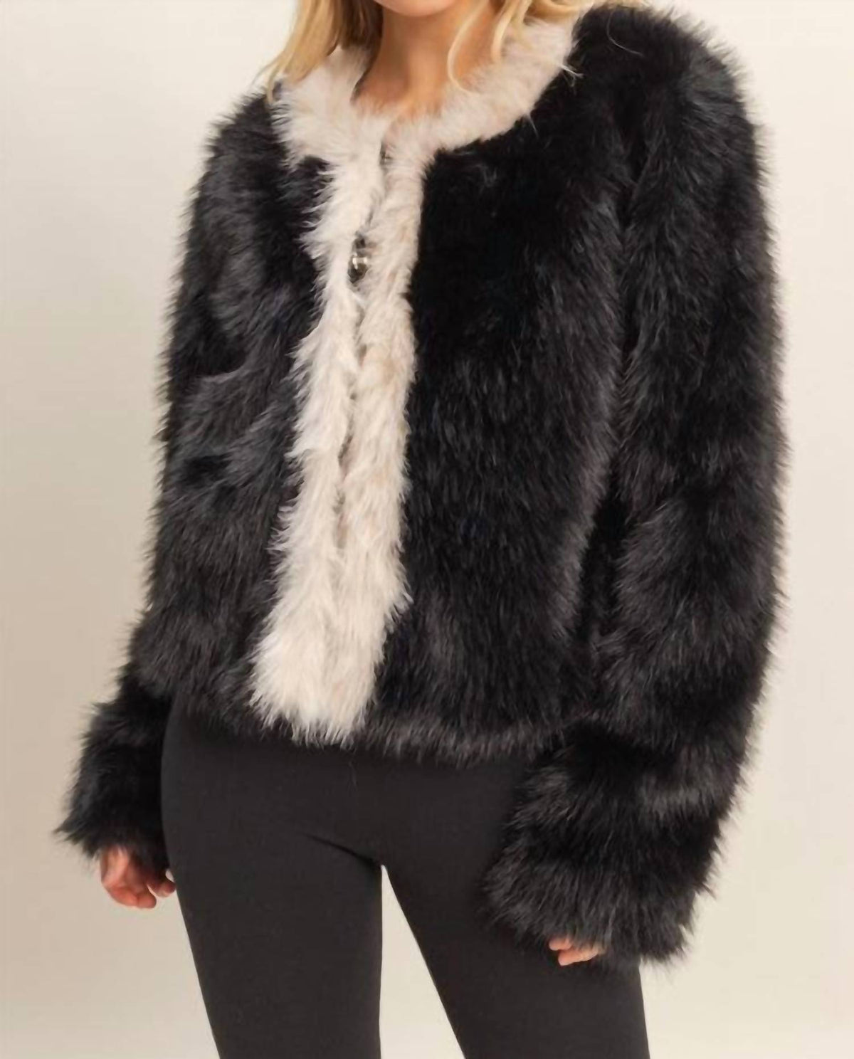 Hyfve - Playful Faux Fur Jacket