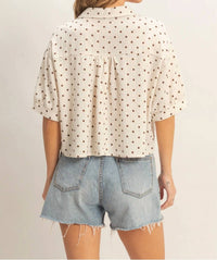 Hyfve - Polka Dot Cropped Top