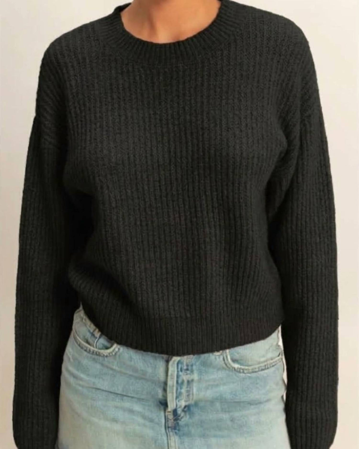 Hyfve - Ribbed Crew Neck Sweater