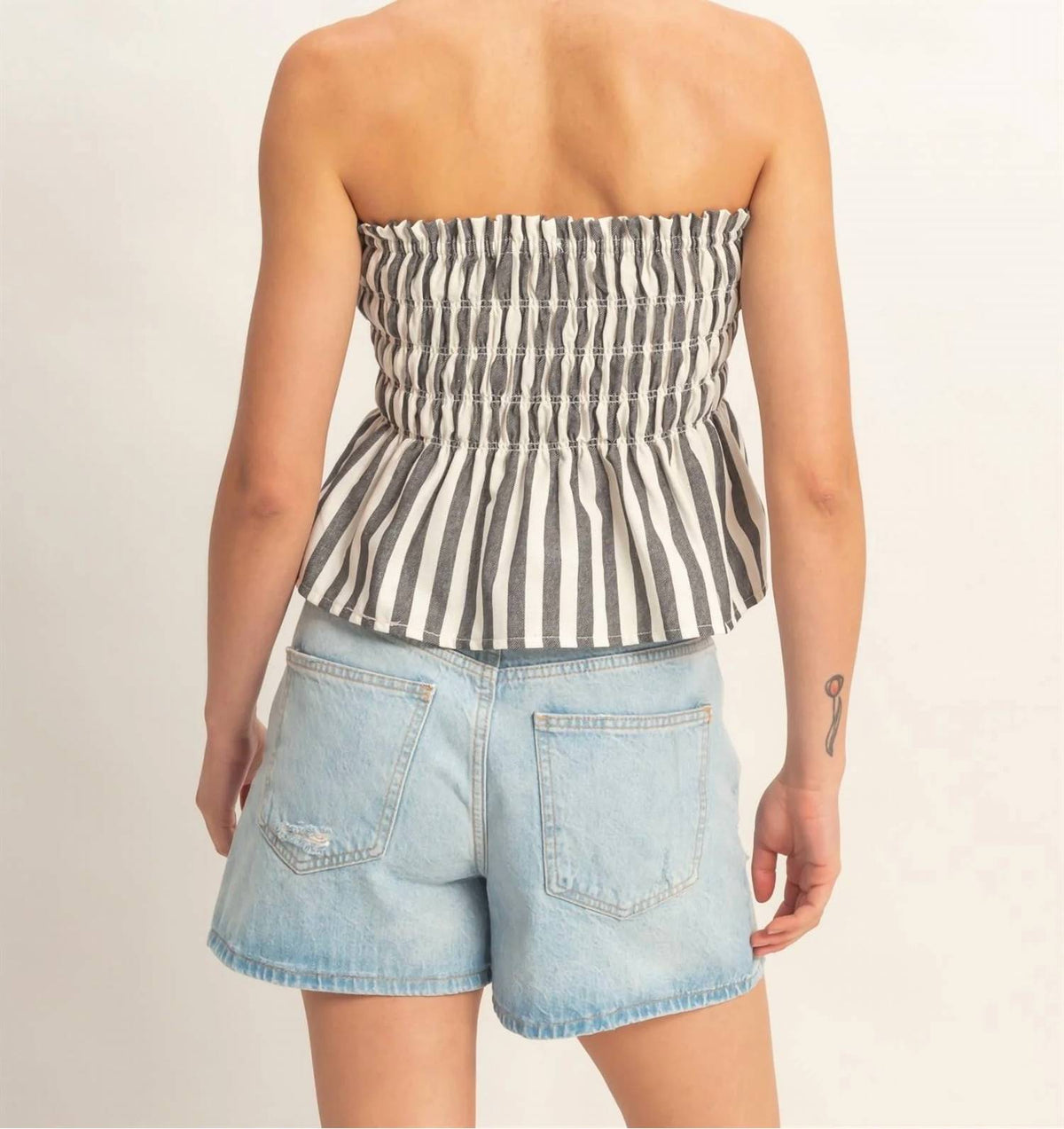 Hyfve - Stripped Smocked Top