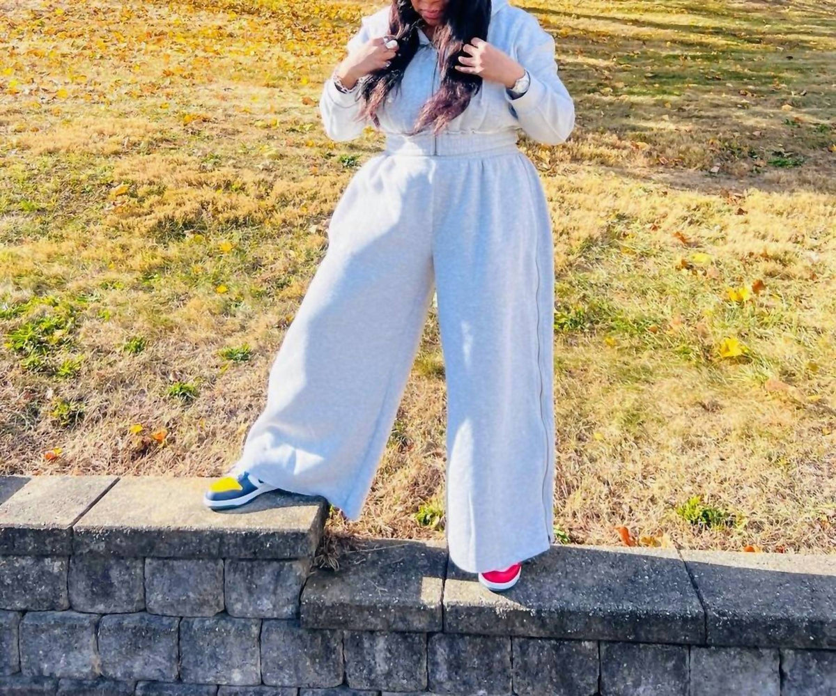 Hyfve - Wide-Leg Side Zipper Sweatpant