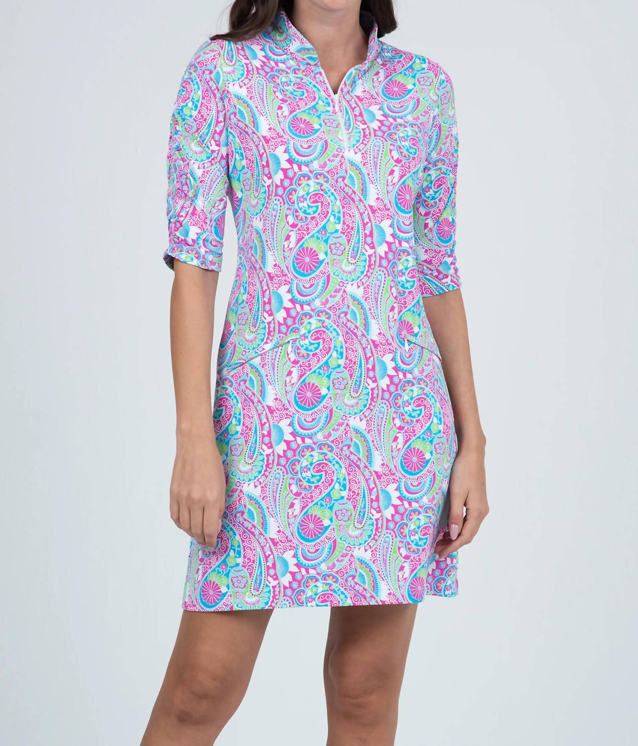 Ibkul - Gloria Elbow Sleeve Dress - casual - dress - clothing - dresses