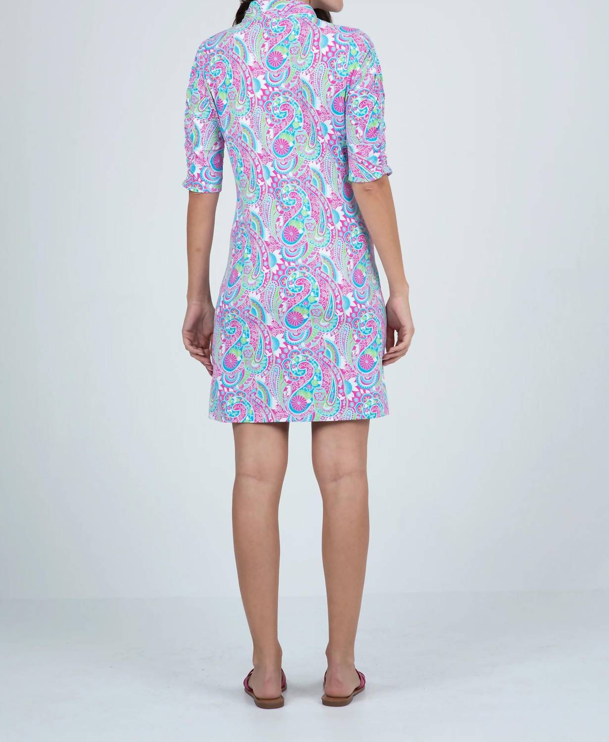 Ibkul - Gloria Elbow Sleeve Dress - casual - dress - clothing - dresses