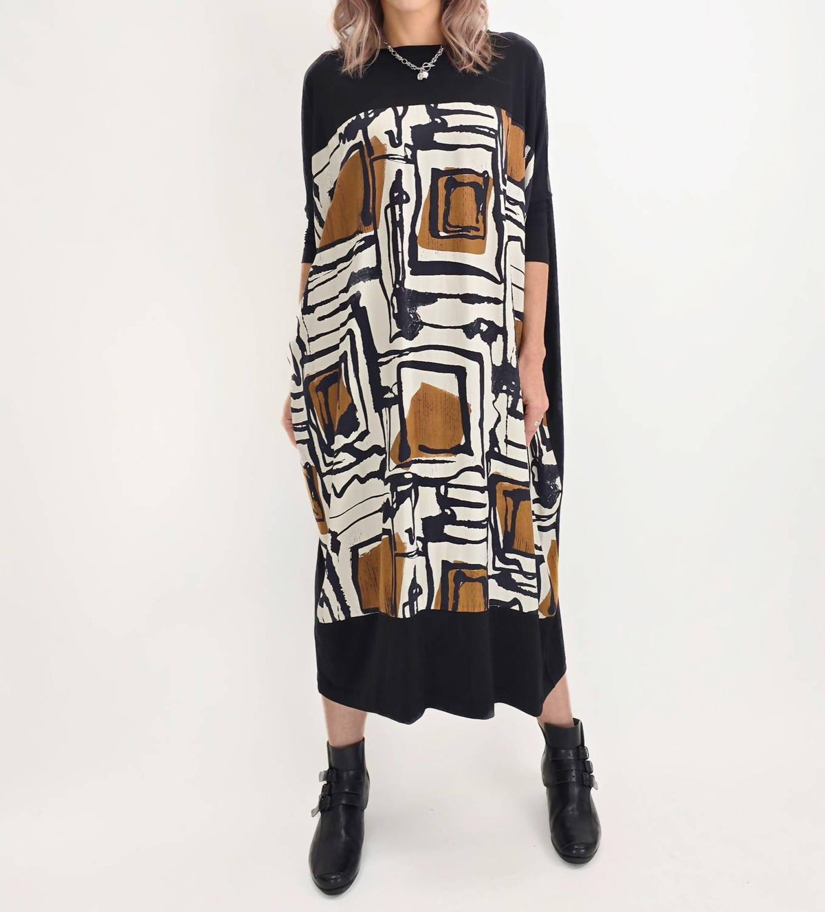 Ic Collection - Scarf Midi Dress
