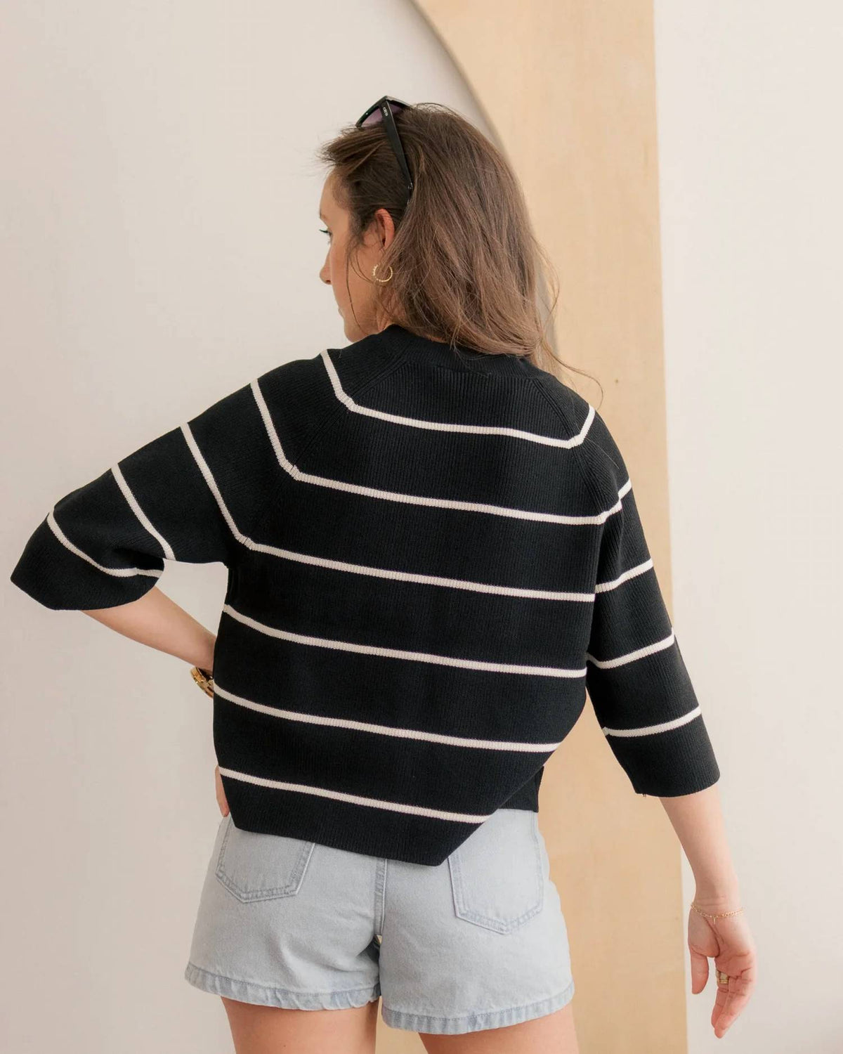 Ichi - Boatneck Knit Pullover Sweater