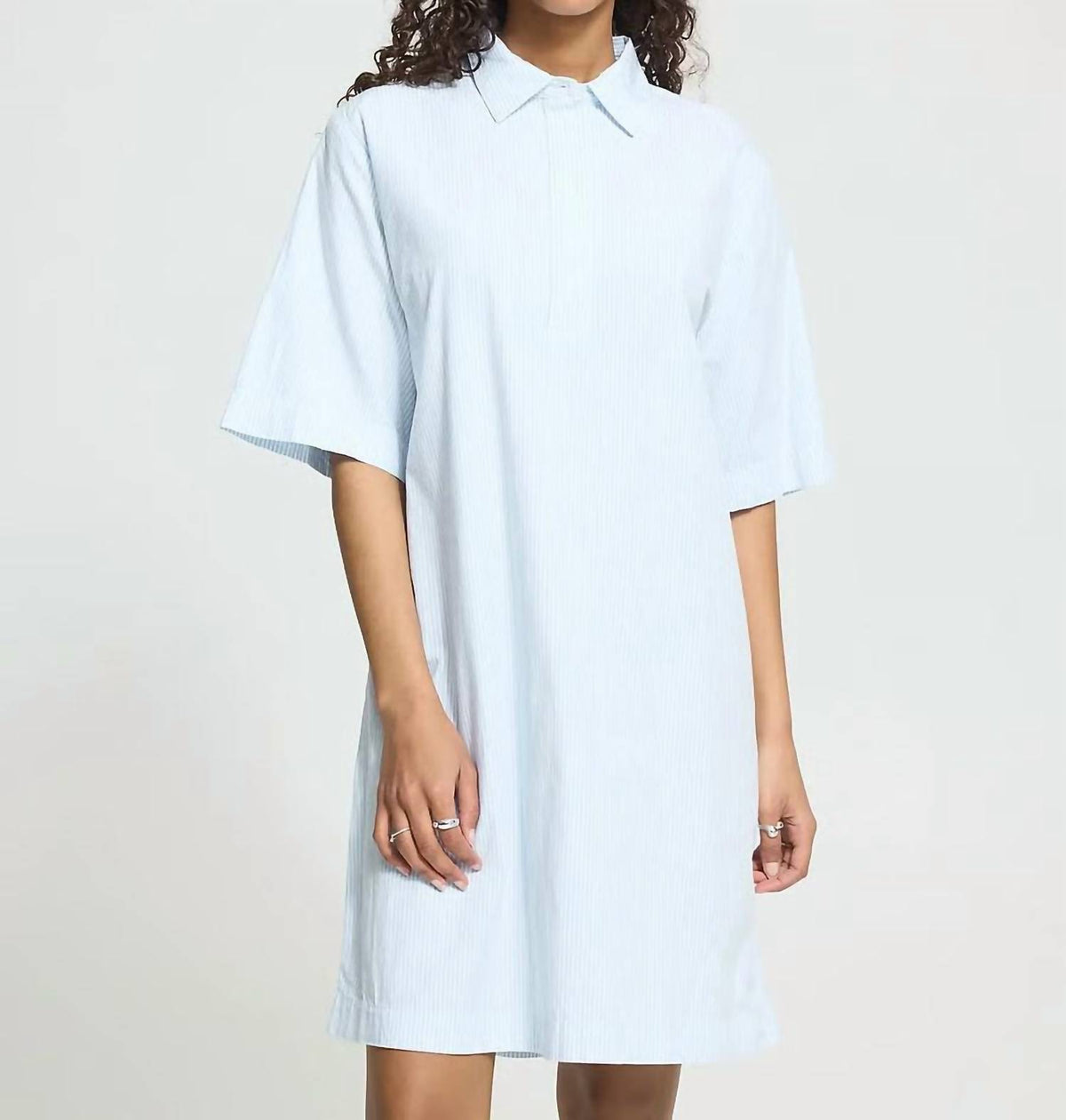Ichi - Classic Collar Shirt Dress