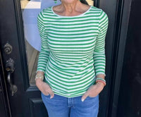 Ichi - Graceful Striped Top