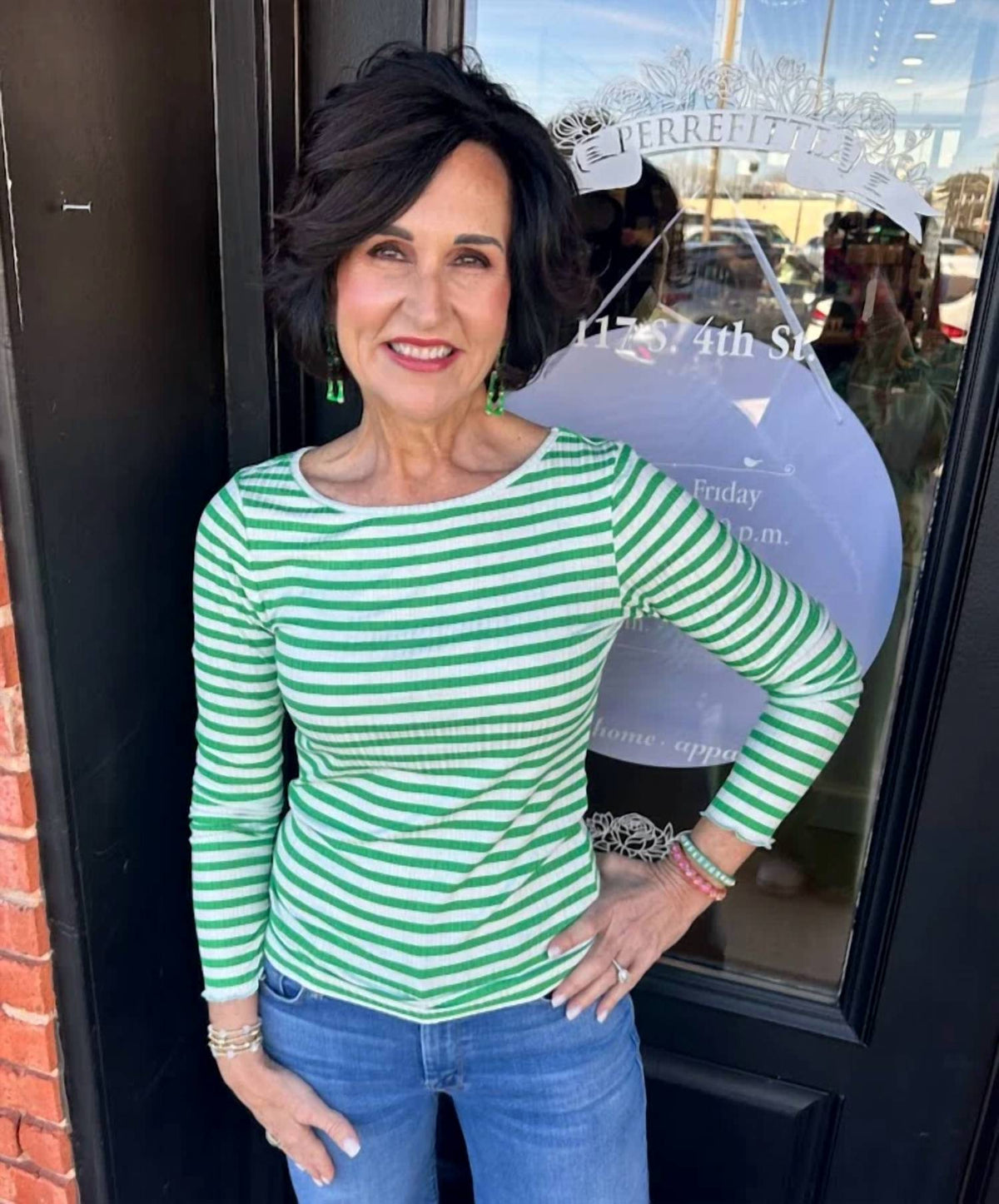 Ichi - Graceful Striped Top