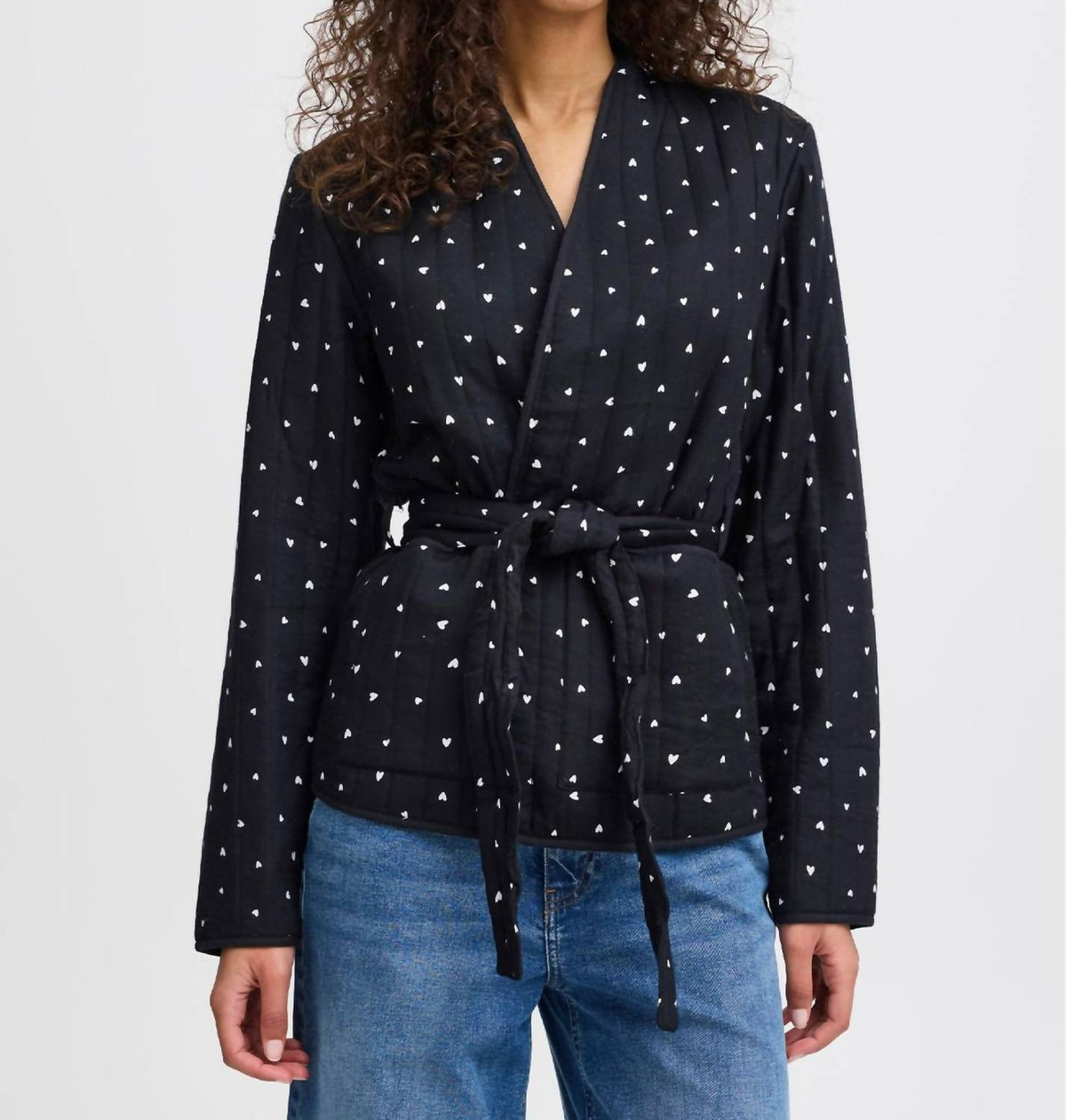 Ichi - Lenarda Quilted Belted Jacket
