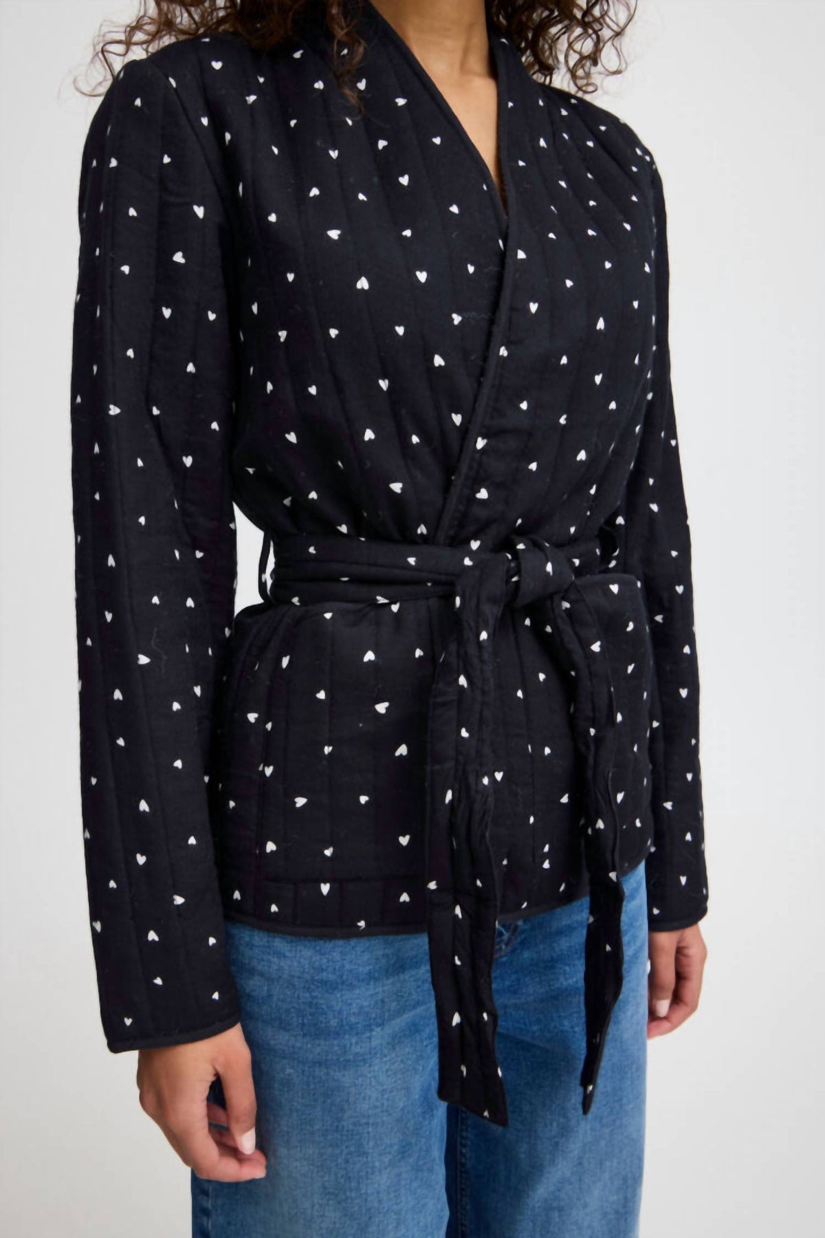 Ichi - Lenarda Quilted Belted Jacket