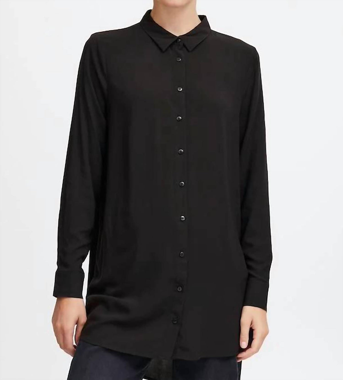 Ichi - Long Sleeve Button Down Shirt
