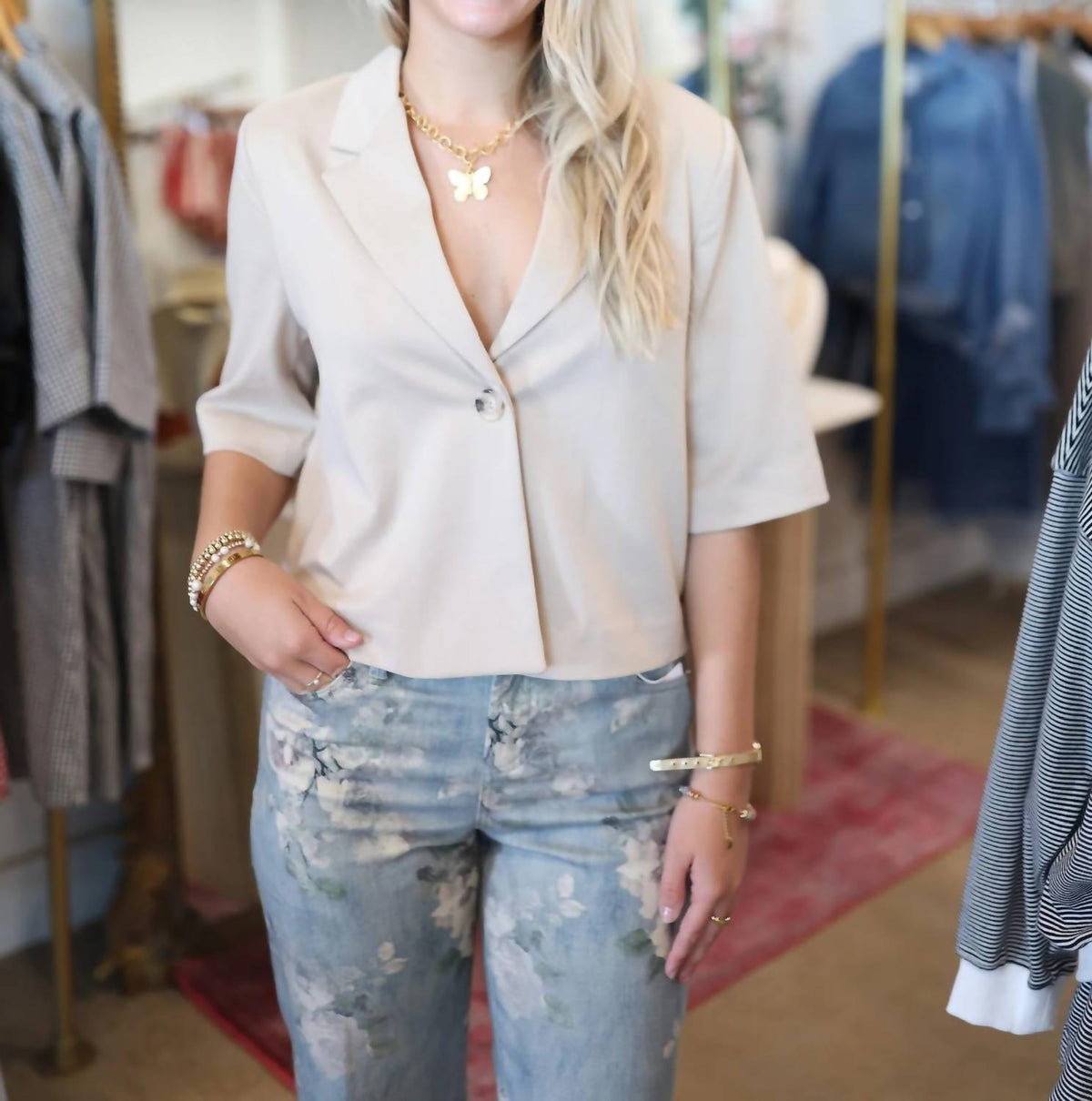 Ichi - Melanie Blazer Top