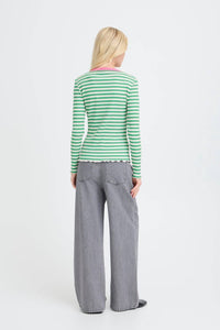 Ichi - Stripe Rib Tee
