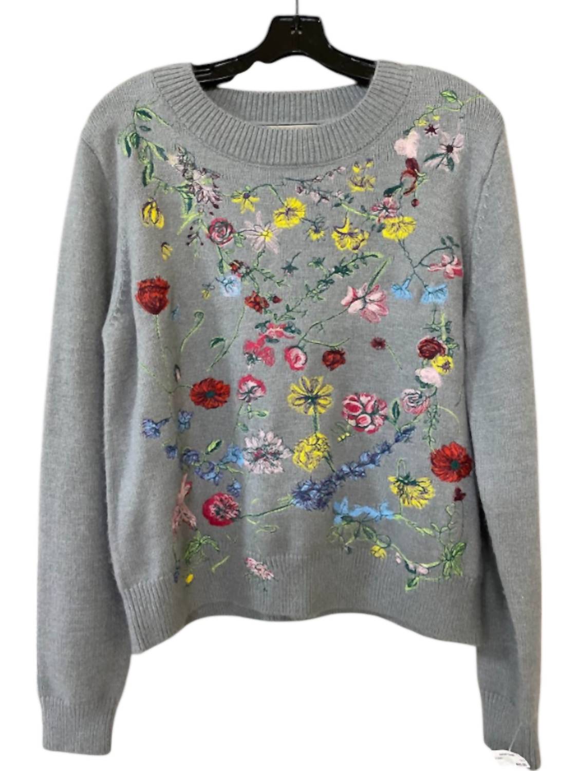 Il Fiato - Women's Dior Sweater - clothing - crew - floral