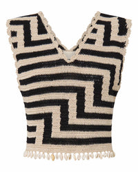 Ilio Nema - Calais Crochet Top - black - clothing - cotton