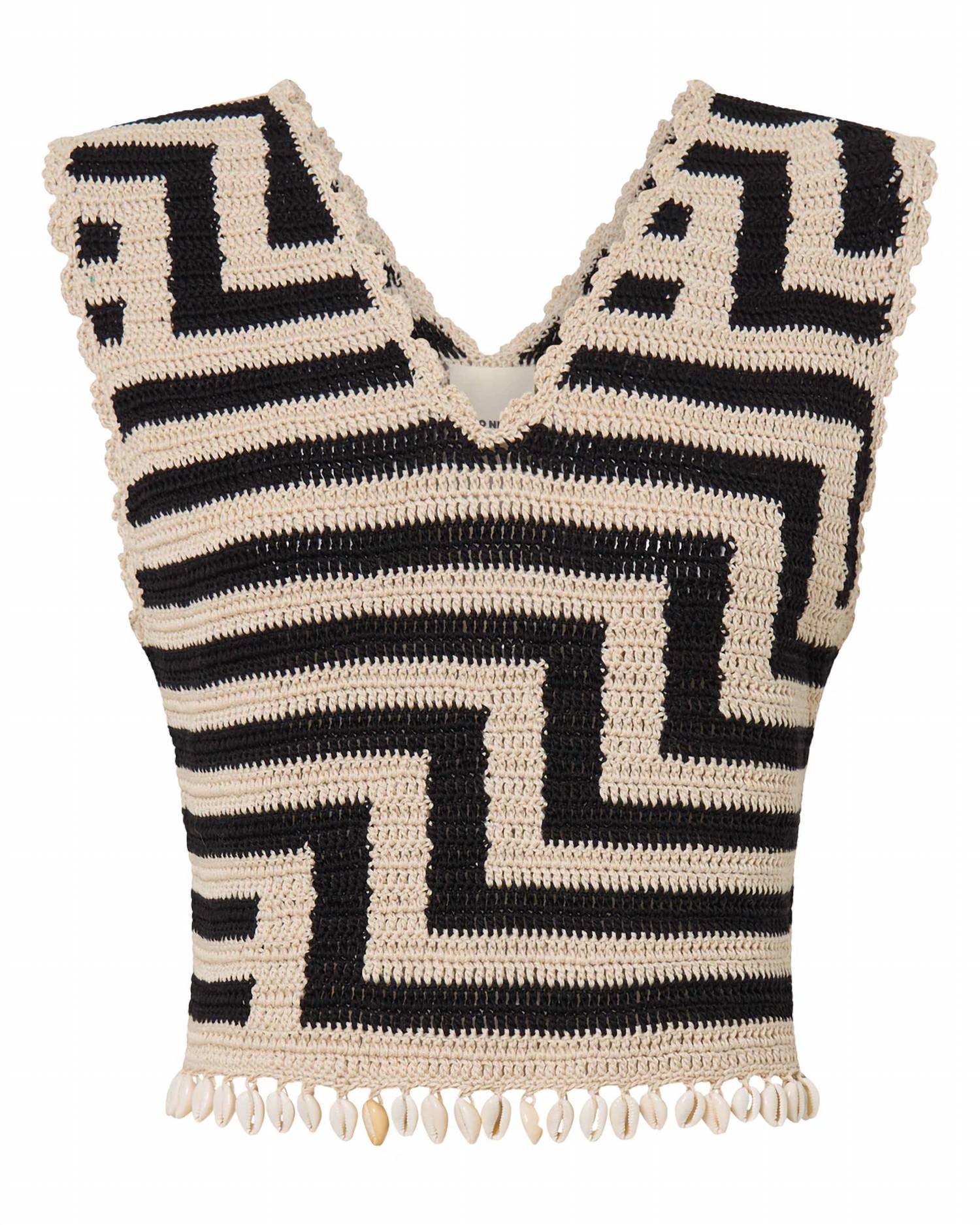 Ilio Nema - Calais Crochet Top - black - clothing - cotton