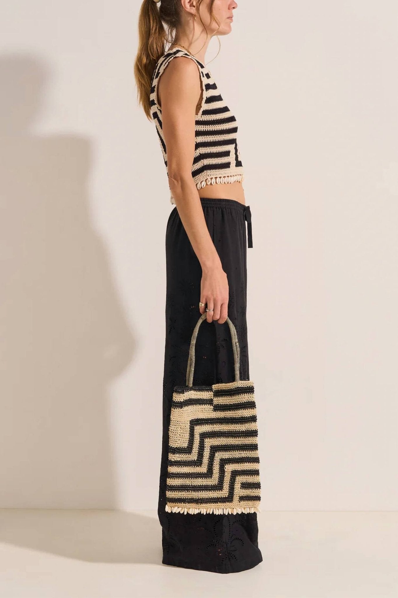 Ilio Nema - Calais Crochet Top - black - clothing - cotton