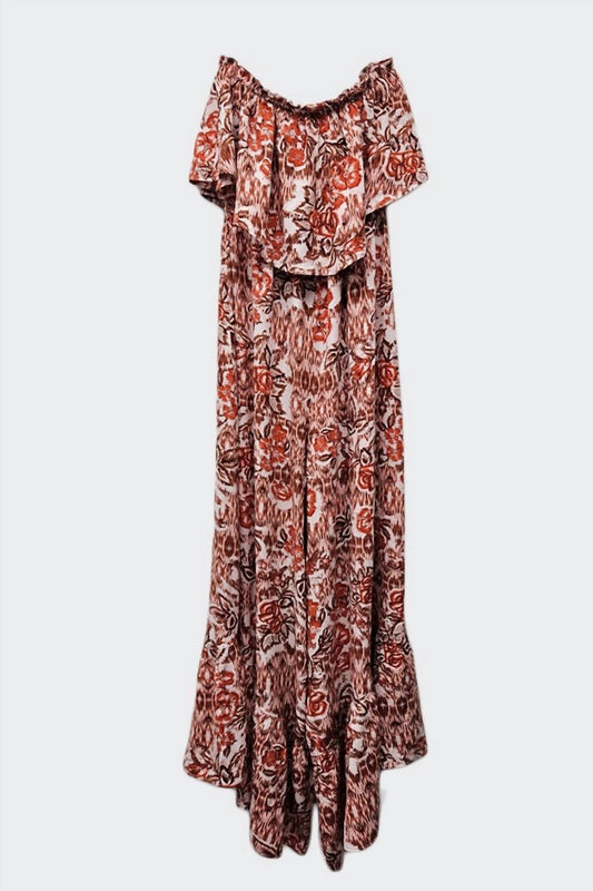 Illa Illa - Adorable Floral Printed Wide Leg Tube Jumpsuit - clothing - floral - jumpsuits