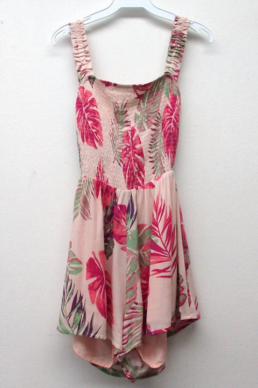 Illa Illa - Adorable Tropical Tie Up Romper - clothing - floral - jumpsuits