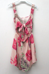 Illa Illa - Adorable Tropical Tie Up Romper - clothing - floral - jumpsuits