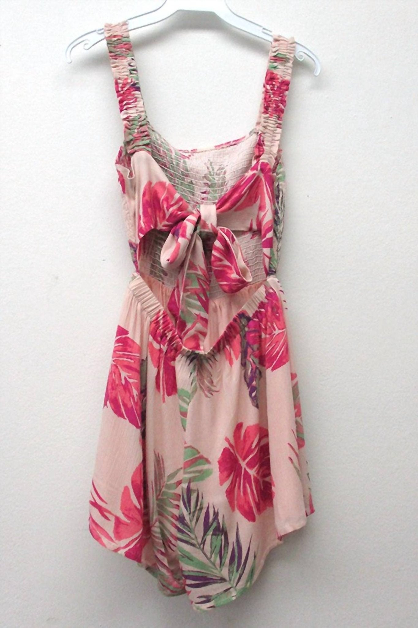Illa Illa - Adorable Tropical Tie Up Romper - clothing - floral - jumpsuits