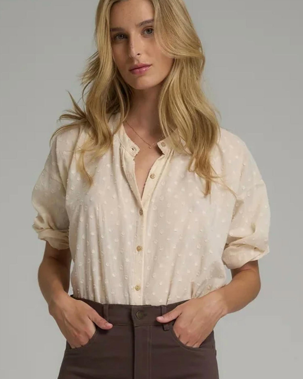 Ilovelilya - Button Front Ginger Shirt