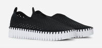 Ilse Jacobsen - Women's Platform Tulip Slip On Sneaker - black - shoes - sneakers