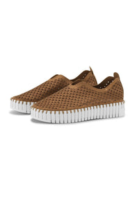 Ilse Jacobsen - Women's Platform Tulip Slip On Sneaker - brown - rubber - shoes