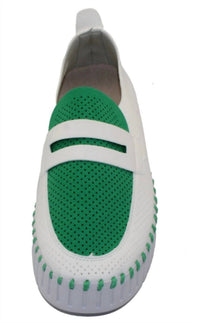 Ilse Jacobsen - Women's Tulip 3870bc Loafer Platform - green - leather - platforms
