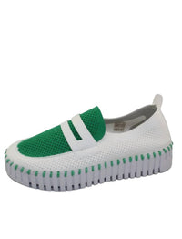 Ilse Jacobsen - Women's Tulip 3870bc Loafer Platform - green - leather - platforms
