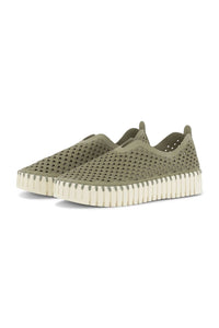 Ilse Jacobsen - Women's Tulip Flats Plateau Shoes - flats - green - loafers