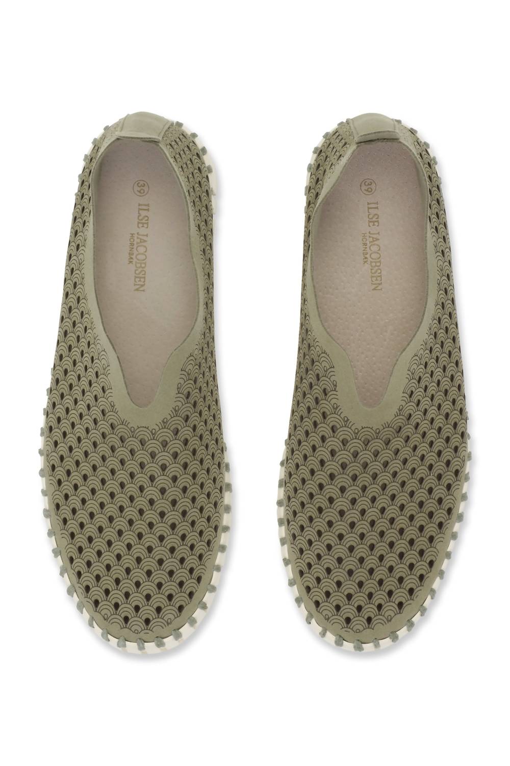 Ilse Jacobsen - Women's Tulip Flats Plateau Shoes - flats - green - loafers