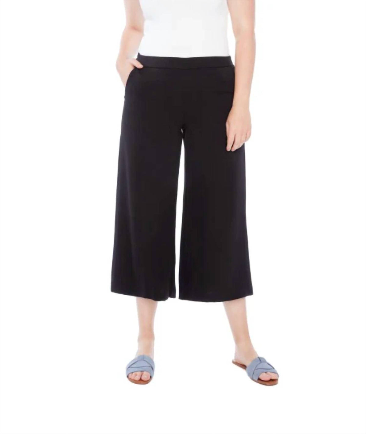 Iltm - Flowy Wide Leg Crop Pan
