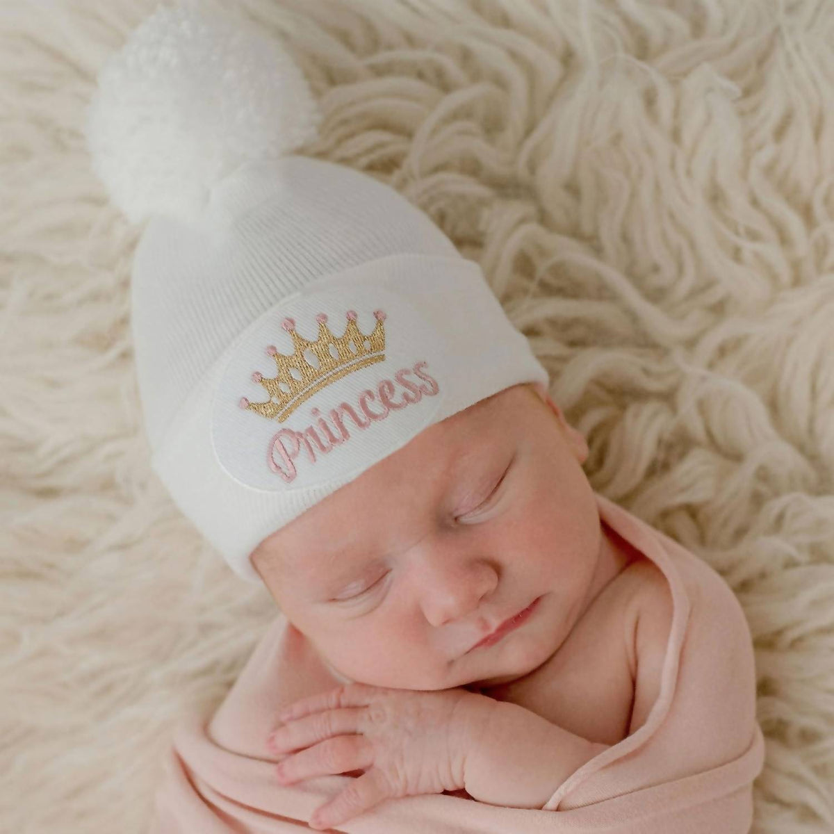 Ilybean - Princess Nursery Hat With Pom Pom